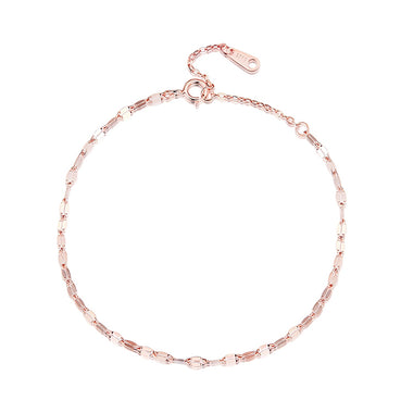 925 Sterling Silver Adjustable Rose Gold Bracelet for Women