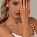 925 Sterling Silver 3mm Moissanite Bracelet for Women-6