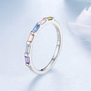 925 Sterling Silver CZ Pavé Setting Ring Size 6 for Women-2