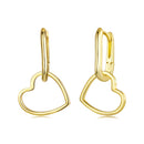 925 Sterling Silver Earrings with Love Pendant for Women-1
