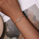 S925 Sterling Silver & Pavé CZ Platinum-Plated Bracelet-5