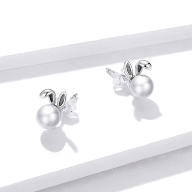 925 Sterling Silver Earrings with Quality Shell Pearl - 0