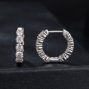 925 Sterling Silver Moissanite Earrings 0.1 Carat White Gold Plated 1.5x0.3cm Women-2