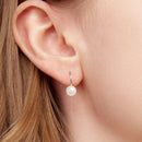 925 Sterling Silver White Gold Plated Freshwater Pearl Earrings for Women-6