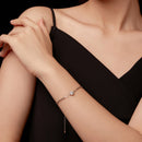 925 Sterling Silver Plated White Gold Moissanite Bracelet 15+6cm for Women-6
