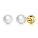 925 Sterling Silver Quality Shell Pearl Earrings for Women-3