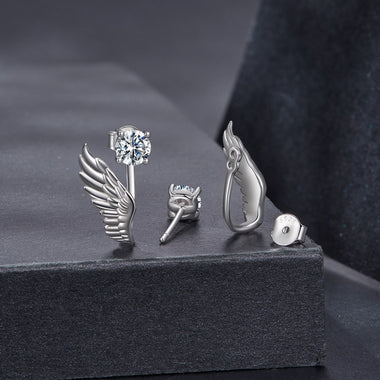 925 Sterling Silver Moissanite 0.50 Carat Earrings for Women - 0