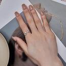 925 Sterling Silver 3mm Pavé Setting CZ Ring-6