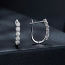 S925 Sterling Silver Moissanite Earrings 0.30 Carat for Women-3