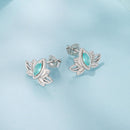 925 Sterling Silver Earrings with Pavé CZ and White Gold Plating, Size 0.9*1.3 cm for Women-4