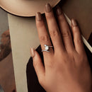 925 Sterling Silver White Gold Plated Ring with Cubic Zirconia for Women-6