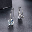 925 Sterling Silver Moissanite 1ct Earrings for Women-3