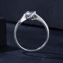 925 Sterling Silver 5mm Moissanite Ring for Women-6