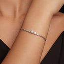 925 Sterling Silver 5MM Moissanite Bracelet for Women-5