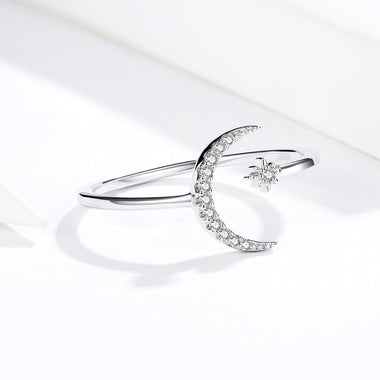 925 Sterling Silver Ring with Pavé Setting CZ - 0
