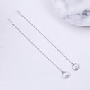 925 Sterling Silver Plated Platinum Pavé Setting CZ Earrings for Women-3