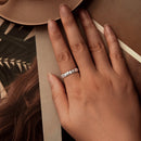 925 Sterling Silver Oxidized Silver Ring Women 0.42cm Width-4