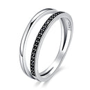 925 Sterling Silver 0.6CM Width Ring Size 6 for Women-1