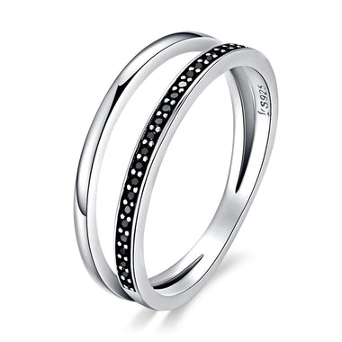 925 Sterling Silver 0.6CM Width Ring Size 6 for Women