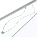 925 Sterling Silver Necklace 40+5cm Pendant 1.2*1.2cm for Women-3