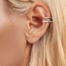 925 Sterling Silver Earrings with Pavé Setting CZ in Platinum-5