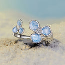925 Sterling Silver Ring with Enamel Process and Pavé CZ - Stylish & Elegant Design for Women-3