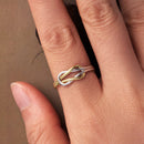 925 Sterling Silver Plated White Gold Ring for Women-4