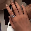 925 Sterling Silver Opal Nanometer Stone Platinum Plated Ring-7