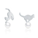 925 Sterling Silver Shell Pearl Earrings for Women-1