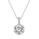 925 Sterling Silver Moissanite Pendant Necklace for Women - 45cm-3