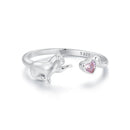 925 Sterling Silver Pavé Setting CZ White Gold Plated Ring for Women-2