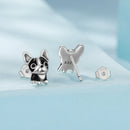 925 Sterling Silver Oxidized Enamel Earrings for Women-2