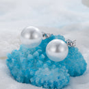925 Sterling Silver Earrings with Quality Shell Pearl in White Gold Plating for Women-5
