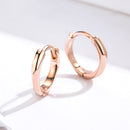 S925 Sterling Silver Plated Rose Gold Earrings-2