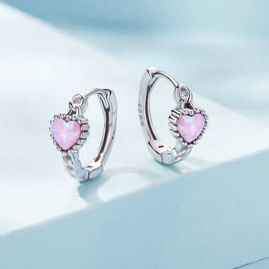 925 Sterling Silver Translucent Opal Earrings for Women - 0