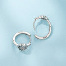 925 Sterling Silver Oxidized Silver Earrings 1.3x0.8cm for Women-4