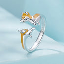 925 Sterling Silver Enamel Plated White Gold 2.6mm Ring-3