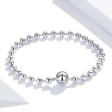 925 Sterling Silver Bracelet 17cm Oxidized & Platinum Plated for Women - 0