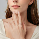 925 Sterling Silver Ring for Women - Style E, 0.4cm Width-7