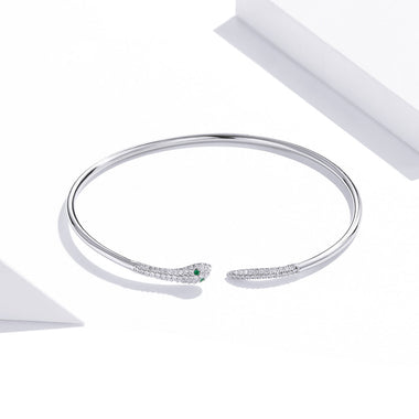 S925 Sterling Silver Bracelet with Pavé Setting CZ 6cm Diameter for Women - 0