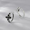 925 Sterling Silver Enamel and CZ Earrings for Women-4
