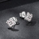 925 Sterling Silver Moissanite 0.8cm Earrings for Women-3