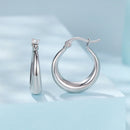925 Sterling Silver White Gold Plated Earrings 3.0*0.7cm for Women-2