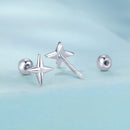 925 Sterling Silver Pavé CZ Gold Plated Earrings-5