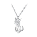 925 Sterling Silver 16mm x 10mm Platinum Plated Necklace for Unisex-2