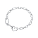 925 Sterling Silver Plated 190mm Bracelet for Women-1