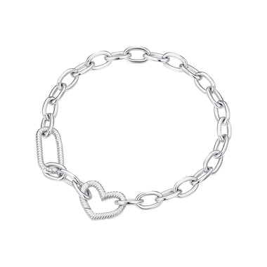 925 Sterling Silver Plated 190mm Bracelet for Women