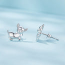 925 Sterling Silver Earrings Plated Platinum 10*12mm for Women-4