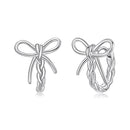 925 Sterling Silver Earrings with White Gold Plating for Women-3