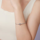 925 Sterling Silver Bracelet 17cm with Oxidized Finish-5